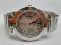 ROSDENTON 【RN勞斯丹頓 征服情海8808 中性三眼雙圓排鑲鑽陶瓷腕錶 】附保卡、大錶盒。旋轉式鑽框 日本機芯 歷史價格詳細信息