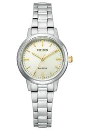 【CITIZEN】星辰 EM0930-58P 對錶 PAIR 鋼錶帶 光動能女錶 銀/米白 27mm 歷史價格詳細信息