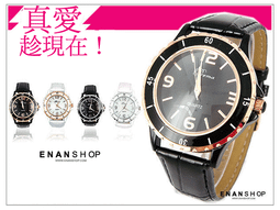 ★惡南宅急店【0369F】韓系獨家款『萬花筒秒針美學』螢光流蘇翹鬍子鱷魚皮帶手錶 單價 歷史價格詳細信息