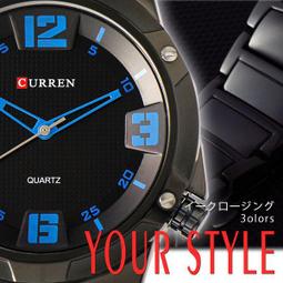 CURREN 韓直送 三眼造型 儀表板風格 經典男錶 日期窗 ☆匠子工坊☆【K0138】 歷史價格詳細信息