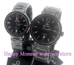 【幸福媽咪】DEVANO 帝凡諾 藍寶石 防水日期,IP電鍍黑,石英錶 36mm_41mm 型號:DV-9808MB單只 歷史價格詳細信息