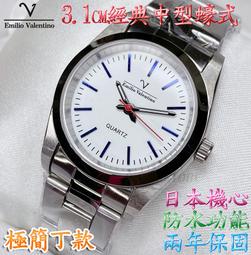C&amp;F 【Emilio Valentino】經典蠔式 清晰數字不鏽鋼三珠帶款對錶 單只售價 歷史價格詳細信息