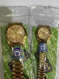 omax 金水鬼錶4公分大錶徑 全金款 半金款 日本機蕊石英錶 全不鏽鋼錶殼錶帶 台製精品  藍金勞 旋轉外圈 范倫鐵諾 歷史價格詳細信息