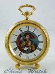 【古董錶 】1862年『罕見原廠盒裝』18K手工金雕面盤及錶殼小型芝麻鍊懷錶 歷史價格詳細信息