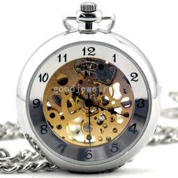 懷錶 機械懷錶 復古經典雙開蓋手動機械懷錶 透蓋放大鏡羅馬字面 男女錶D 歷史價格詳細信息