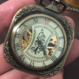 懷錶 機械懷錶 復古經典雙開蓋手動機械懷錶 透蓋放大鏡羅馬字面 男女錶D 歷史價格詳細信息