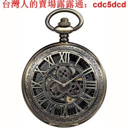 爆款機械懷表無蓋男女掛表復古懷表潮流鍍銀透明鏤空手錶 歷史價格詳細信息