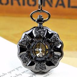 鎢鋼黑大南瓜.羅馬翻蓋復古機械懷表鏤空男女士學生古董禮品手錶 歷史價格詳細信息