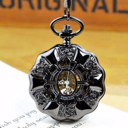 鎢鋼黑大南瓜.羅馬翻蓋復古機械懷表鏤空男女士學生古董禮品手錶 歷史價格詳細信息