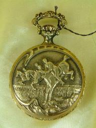 【古董錶 】1862年『罕見原廠盒裝』18K手工金雕面盤及錶殼小型芝麻鍊懷錶 歷史價格詳細信息