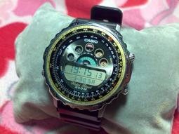 ☆JIN_1983☆ 1980'S 溫度感測 記錄 橘黑  Rare Vintage Casio TS-200 THERMO METER WR 100M 歷史價格詳細信息