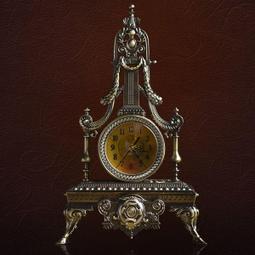 創意歐式音樂座鐘輕奢客廳裝飾復古鐘錶高端老式桌面整點報時時鐘 歷史價格詳細信息