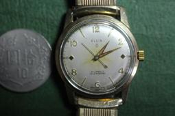 ELGIN 瑞士愛爾琴 白鋼. 經典時尚大錶徑 石英自動  品相極美 * 歷史價格詳細信息