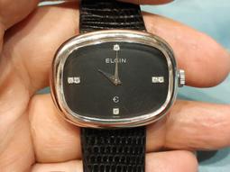 ELGIN 瑞士愛爾琴 白鋼. 經典時尚大錶徑 石英自動  品相極美 * 歷史價格詳細信息