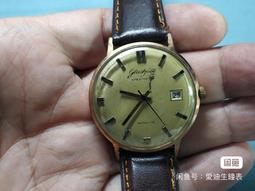 德國GLASHUTTE自動男古董表，表徑35不含把頭，以前曾送保養，現走時跳曆正常。  後蓋緊，没工具打不開，没有機芯相 歷史價格詳細信息