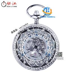 秘密花園懷表 自動機械男女通用雕花鏤空 復古翻蓋發條學生掛表 歷史價格詳細信息