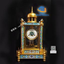 歐式西洋精雕鑄銅鎏金教堂鐘 復古上弦機械鐘 家居創意客廳擺鐘 歷史價格詳細信息