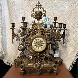 西洋老舊懷舊座鐘 銅精工機械老座鐘老鐘錶收藏老物件老物品 歷史價格詳細信息