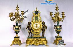 西洋收藏品 德國手工制作實木機械錶座鐘 歐式復古鐘錶裝飾擺件 歷史價格詳細信息