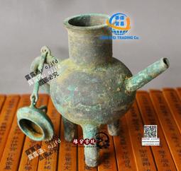 仿古青銅器酒杯爵樽三腳杯裝飾品桌面擺件酒具純銅工藝品古董古玩 歷史價格詳細信息