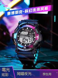 手表男學生女抖音情侶運動防水電子夜光大表盤潮流韓版個性酷時尚 全館免運 全館免運超夯 正品 活動 優惠 歷史價格詳細信息