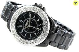 @(六四三精品)@圓型蝶飛(真品)珠寶錶.超級豪華夏莉豪型式手錶.白貝面!黑繩! 歷史價格詳細信息