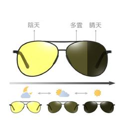 【紫外線感光變色】 碳纖維 + 鋁鎂合金 飛行員式偏光太陽眼鏡 變色眼鏡 變色太陽眼鏡 偏光眼鏡 太陽眼鏡男 全視線 歷史價格詳細信息