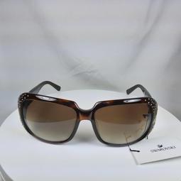 『逢甲眼鏡』Swarovski施華洛世奇 太陽眼鏡 全新正品  鑲水鑽鏡框/鏡腳 漸層大方鏡面【SW9042 01B】 歷史價格詳細信息