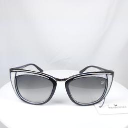 逢甲眼鏡 : SWAROVSKI鏡框，沉穩黑框，邊側鑲純黑水鑽：SW5016-001 歷史價格詳細信息