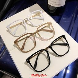 無度數眼鏡 防藍光 復古素顏鏡框女圓臉大臉茶色黑框粗框架款 顯臉小嬄 歷史價格詳細信息