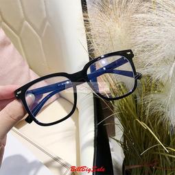 無度數眼鏡 防藍光 韓版黑框黑色眼鏡超大框透明鏡框女鏡框架遮臉顯臉小平光鏡男 歷史價格詳細信息