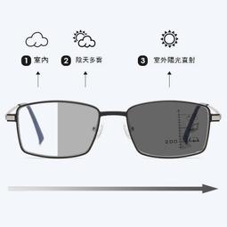 男女老花鏡 高清老花鏡遠近兩用感光變色漸進個性雙梁大框眼鏡金色金屬全框架變色老花鏡 歷史價格詳細信息