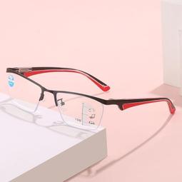 男女老花鏡 高清老花鏡遠近兩用感光變色漸進個性雙梁大框眼鏡金色金屬全框架變色老花鏡 歷史價格詳細信息