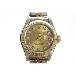 特惠百貨蠔式半金 69173 原廠全配件 錶耳無洞 錶徑26mm自動機械 原廠黑十鑽面  編號2760 歷史價格詳細信息