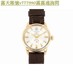 特惠百貨LONGINES(浪琴)名匠系列萬年曆月相8針玫瑰金背透機械皮帶男表 7751機芯 男士商務腕錶 復古 精品手錶 歷史價格詳細信息