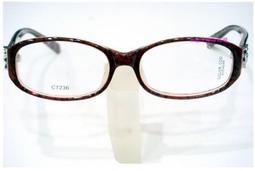 【angel精品眼鏡】┌☆COLOR COD☆┐文青款_簡約素型_修長款_花卉圖紋時尚鏡架 7144 *紫~詳看關於我~ 歷史價格詳細信息