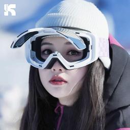 滑雪防霧成人雪地護目鏡裝備可戴男女高清球面卡柱面 歷史價格詳細信息