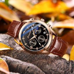 【好康】男士手錶防水全自動機械手錶男款夜光日曆休閒石英男 歷史價格詳細信息