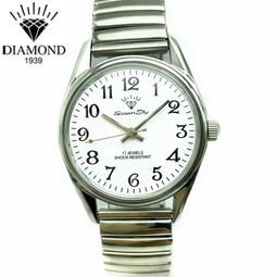 上海鑽石牌手動機械錶男士雙日曆8120型庫存全鋼復古17鑽手錶 歷史價格詳細信息