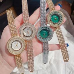 小綠表小眾高級感方形星空小錶盤鑲鑽珍珠手鍊表 ins時髦石英手錶 歷史價格詳細信息