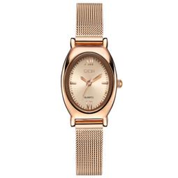 48h出貨丶歌迪GEDI手錶女士迷你小錶盤手鍊簡約時尚防水鎢鋼色女表石英表 歷史價格詳細信息