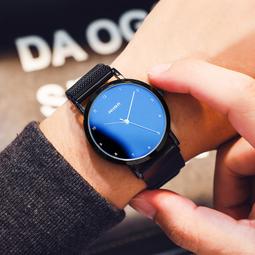 48h出貨丶藍氣球錶帶真皮卡i地亞摺疊扣男女凸口牛皮坦克表鏈手錶配件 歷史價格詳細信息