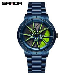 48h出貨丶三達潮流手錶創意輪轂立體鏤空男士石英表炫酷時尚男腕錶 價格比較,價格查詢,歷史價格詳細信息