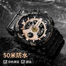 【好康】電子手錶男款防水雙日曆夜光中老年人高級石英錶男士國產手錶 歷史價格詳細信息