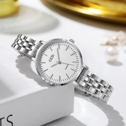 48h出貨丶歌迪GEDI手錶女士迷你小錶盤手鍊簡約時尚防水鎢鋼色女表石英表 歷史價格詳細信息