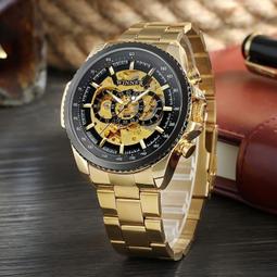 48h出貨丶勝利者 winner 男士個性時尚全鋼鏤空自動機械錶 歷史價格詳細信息