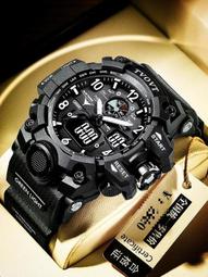 48h出貨丶雙顯防水防震登山戶外運動電子手錶時尚夜光男女學生矽膠表 歷史價格詳細信息