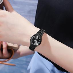 48h出貨丶時尚鎢鋼色方形情侶款鋼帶日曆手錶防水夜光男士女士學生手錶 歷史價格詳細信息