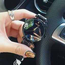 48h出貨丶 黑色鏤空透視鏡光面自動機械大懷表 復古禮品表 歷史價格詳細信息