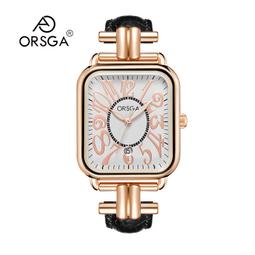 48h出貨丶orsga女表八角型時尚鑲鑽日曆矽膠休閒輕奢石英女表p 歷史價格詳細信息